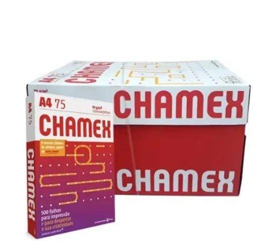 Papel A4 (Chamex) - ÚLTIMA UNIDADE NESSE VALOR 