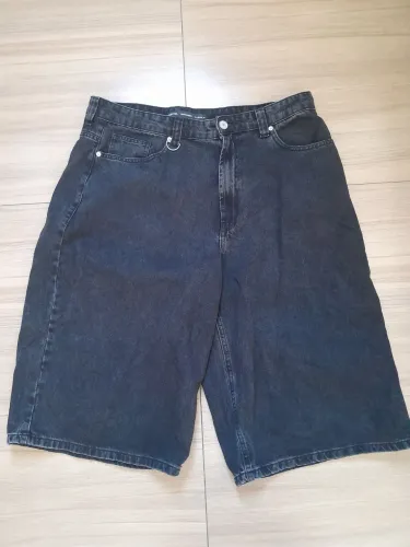 Shorts Jeans Preto 46 Bluesteel