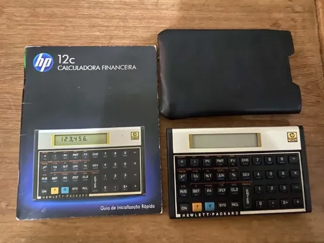 Calculadora Financeira Hp 12c Engenharia Contas 130 Funçõe Cor Dourado