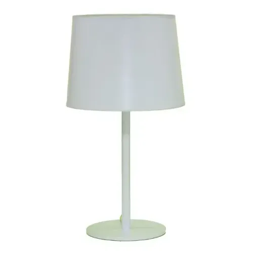 Abajur Alumínio Branco Cúpula Plástico Bivolt 63cm de Altura Castt Golden Art E-2