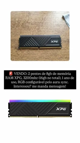 MEMORIA RAM XPG 2X8 GB
