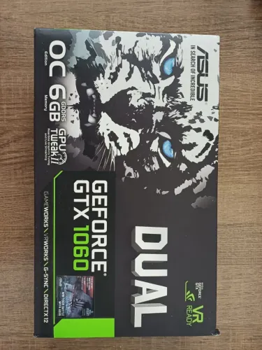 Placa de vídeo GTX 1060 6GB ASUS oc edition