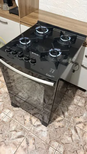 Fogão modelo mesa de vidro de 04 bocas