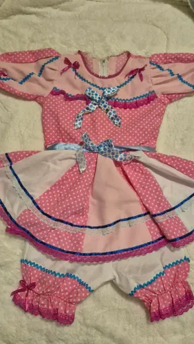Vestido de Festa Junina tam 8