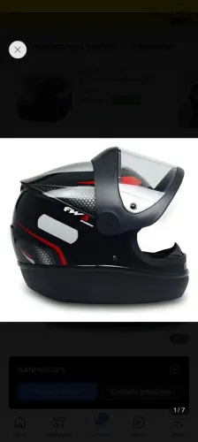 Capacete FW3 Preto Fechado Tam 58 Semi-novo