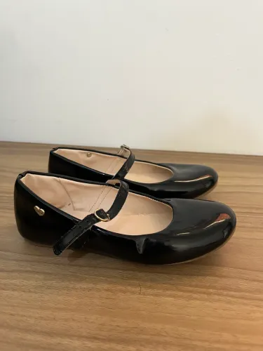 Sapatilha Infantil Verniz Preto Xuá Kids Tam 31