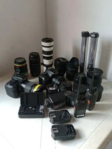 Equipamento de câmera fotográfica