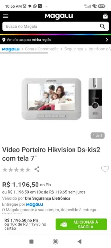 Vídeo porteiro Hikvision