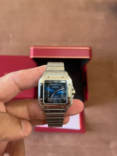 Relógio Santos de Cartier Médio Full set Original 