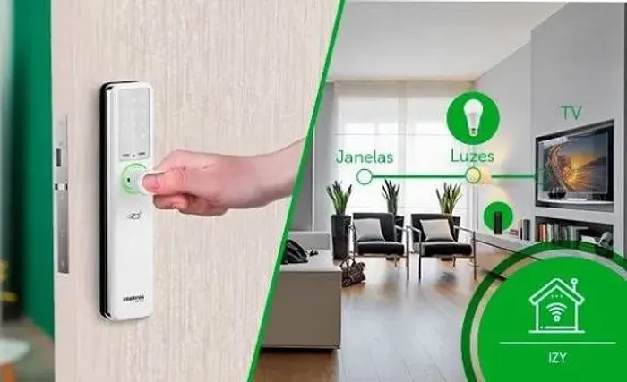 Fechadura Smart De Embutir Ifr 7000 Com Maçaneta Intelbras