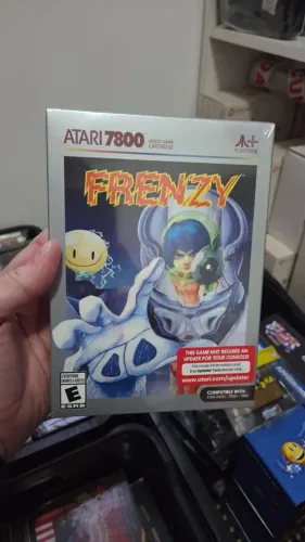 Cartucho atari frenzy platform original nib lacrado compatível 7800+ 2600+ e 7800!!!