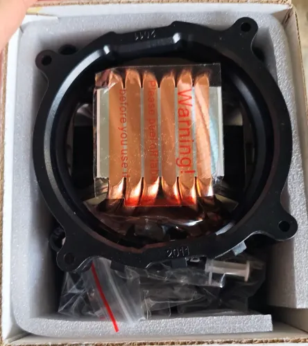 Ventoinha dupla (cooler) para processador com 6 heatpipes e RGB (GMRGB GMF-602)