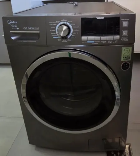 Lava e Seca Midea 12 kg Cinza Inverter Smart