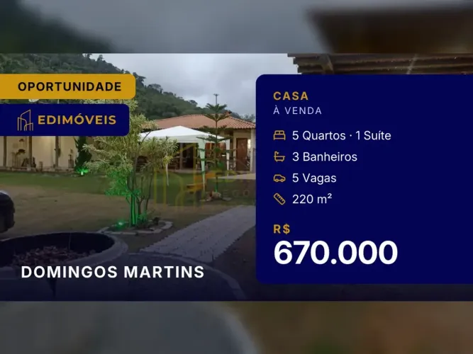 Sensacional Casa com Espaço Gourmet e Piscina em Domingos Martins