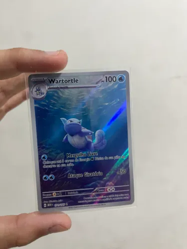 Carta Pokémon ultra rara wartortle 151