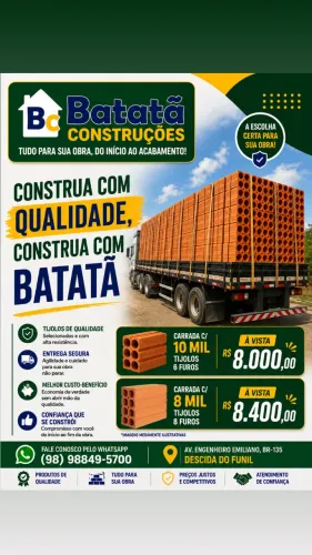 CARRADA DE TIJOLO C/ 10mil e 8MIL (informações na descrição)
