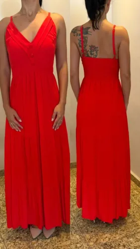 Vestido com bojo  TAM M (nunca usado)  