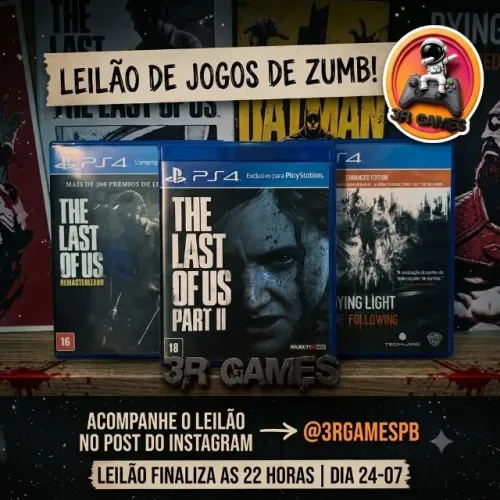 Jogos Zumbi Leilão @3rgamepb
