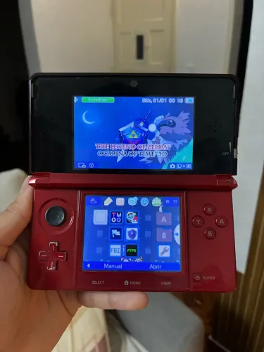 Nintendo 3DS na Caixa Desbloqueado 32GB com Acessórios