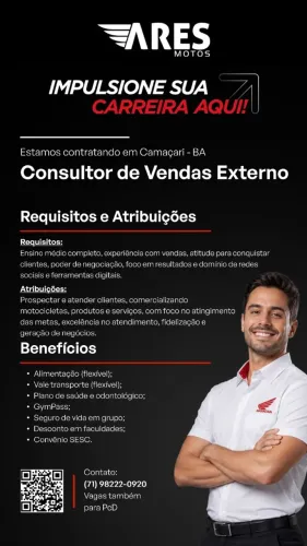 Consultor de Vendas Externo - Camaçari