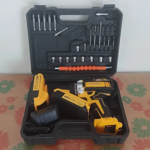 Parafusadeira/Furadeira 48V (Kit Completo + 2 Baterias)