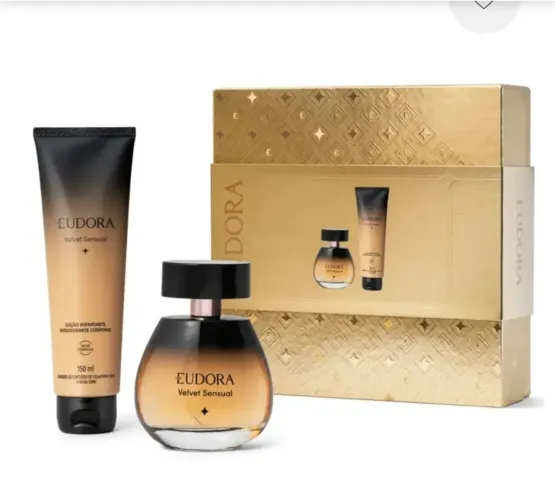 KIT Velvet Sensual EUDORA. Desodorante Colônia + Loção Desodorante Hidratante. 
