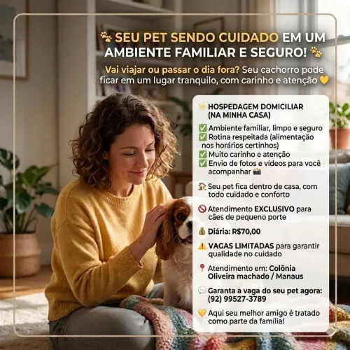 HOSPEDAGEM E VISITAS/PET SITTER. 