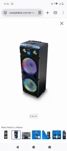 Caixa de Som potente 2400w seminova