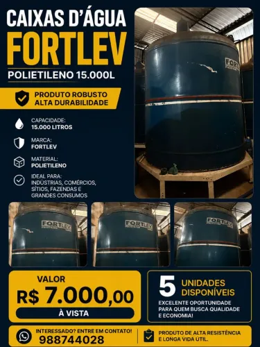 Caixa d'água 15000 litros
