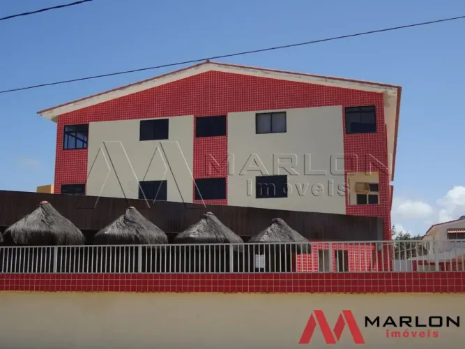 Apartamento Sunshine, 1 suíte, mobiliado, área de lazer, frente para beira mar, 38m².