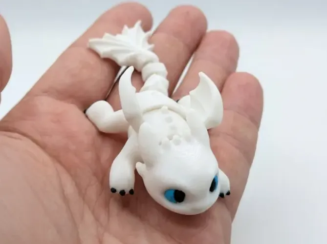 Fúria da Luz Articulado Impressão 3D Como Treinar o Seu Dragão 7cm de Comprimento