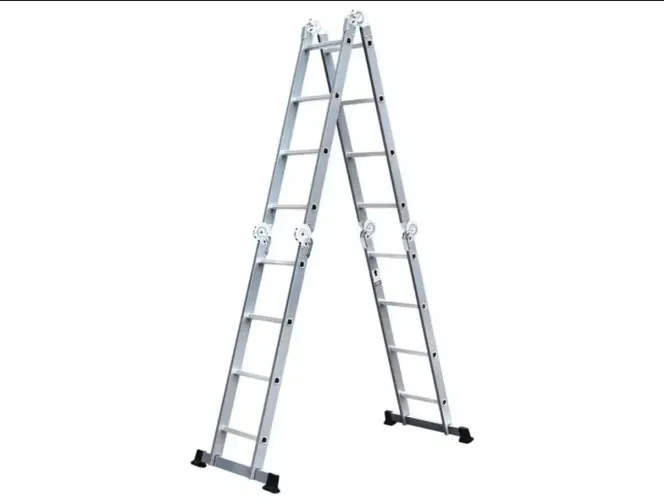 Promoção!!! Escada de Aço e Alumínio Multiuso 4x4 16 Degraus Nell KMP404