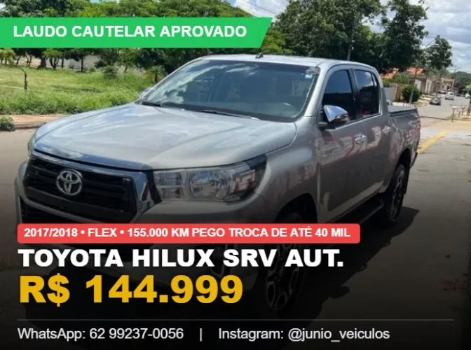 Imagem de Toyota Hilux CD SRV 4X2 2.7 Flex 16V Aut. 2018