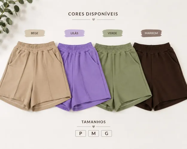 Short feminino duna