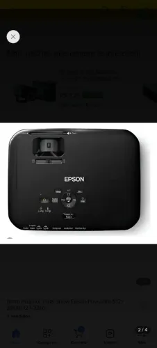 Retro Projetor Data Show Epson Powerlite S12+ 2800l 127/220v