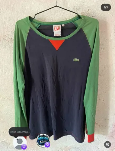 Camiseta manga longa Lacoste original 