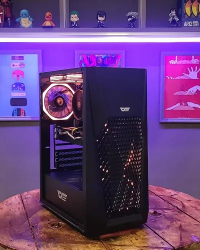 PC Gamer I3 10100, RX 580 8GB, 16GB RAM, NVMe 240GB, H510, Gabinete RGB