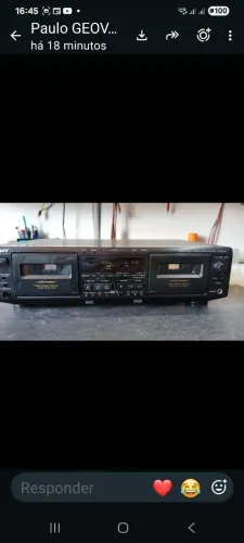 TAPE SONY TCWE 805S DUPLO DECK  TOPO DE LINHA NOVÍSSIMO Dolby S, AUTO CALIBRAÇÃO  