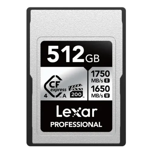 Cartão Lexar Cfexpress A 512gb - 1750mb/s - Silver