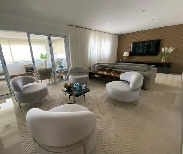 LINDO APARTAMENTO MOBILIADO - EDÍFICIO SANTORINI- 4 SUÍTES - 265m2