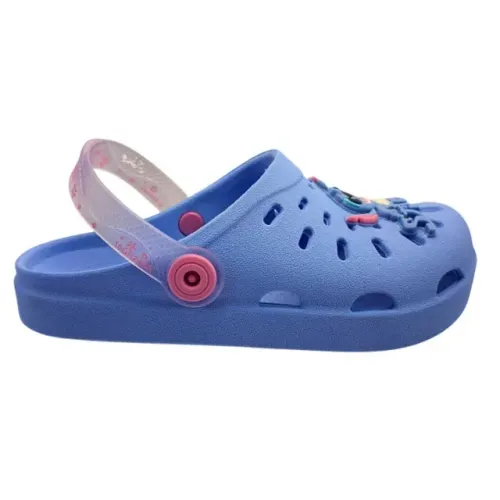 Babuche Infantil Meninas Personagem Conforto Grendene Kids Azul 23197BG515