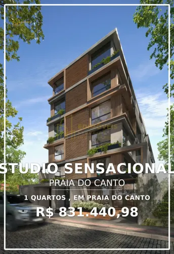 Estilo de vida premium: Studio Garden na Praia do Canto à sua espera!