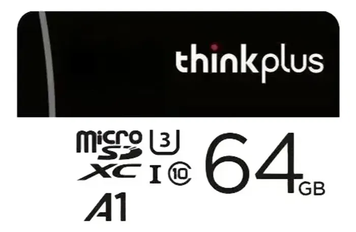 Cartão MicroSD Lenovo Thinkplus 64GB - 100MB/s - Com Adaptador SD