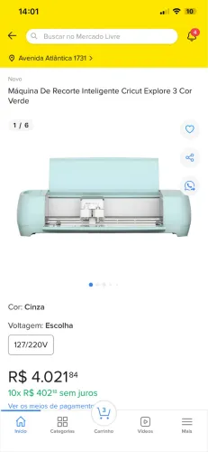 Maquina de corte cricut