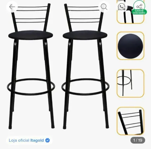 2 kit banquetas 