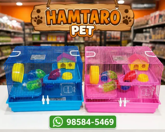 Gaiola para hamster big space com tubos