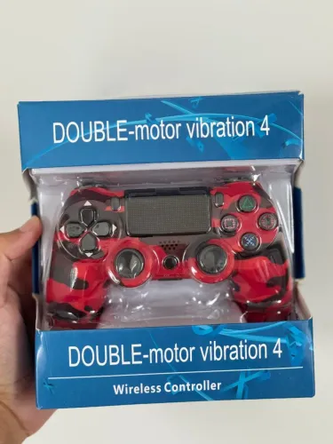 Controle PS4 Camuflado Vermelho - Novo na Caixa | Estilo + Performance