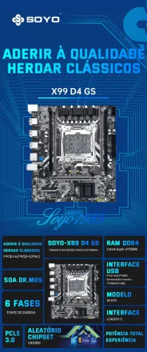 placa mãe X99 Xeon Kit Upgrade