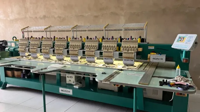 Máquina de Bordado Morita - 8 Cabeças | 12 Agulhas