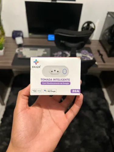 Tomada Inteligente Ekaza 20a, compatível com Alexa e Google Home- Nova